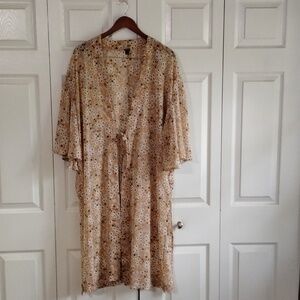 Ditzy Floral big sleeves swim suit cover up one size fits most boho